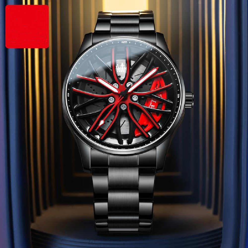 Wheel Rotation Watch Fashion Wheel Rotation Quartz Watch