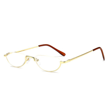 Women's Portable Fashionable Half-moon Shaped Reading Glasses