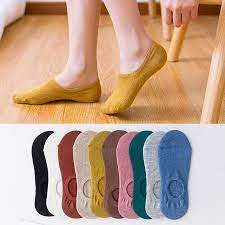 Cotton Anti slip short socks for women